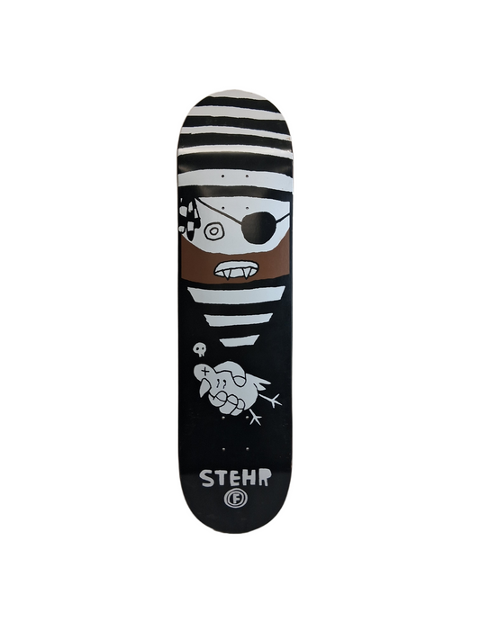 Foundation Gareth Stehr Pirate Bird Black White Brown Size 7.8" Vintage NOS Deck