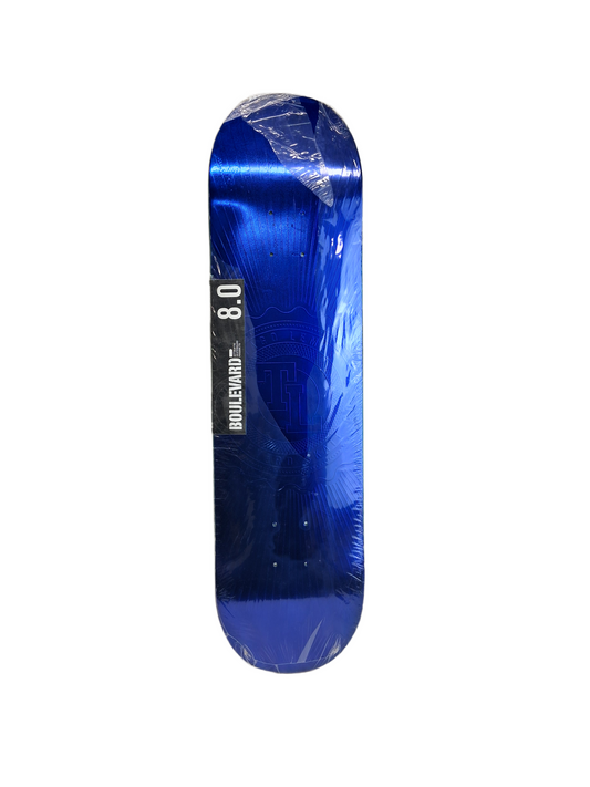 Boulevard Tiago Lemos Initials TL Purple Foil Size 8.0" Vintage NOS Deck