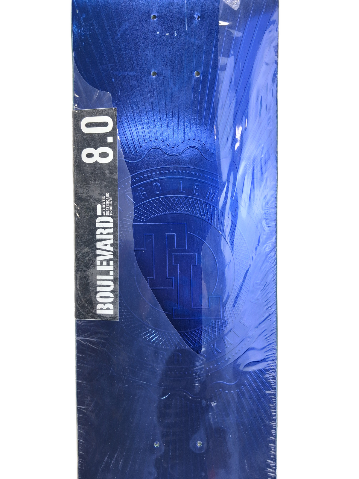 Boulevard Tiago Lemos Initials TL Purple Foil Size 8.0" Vintage NOS Deck