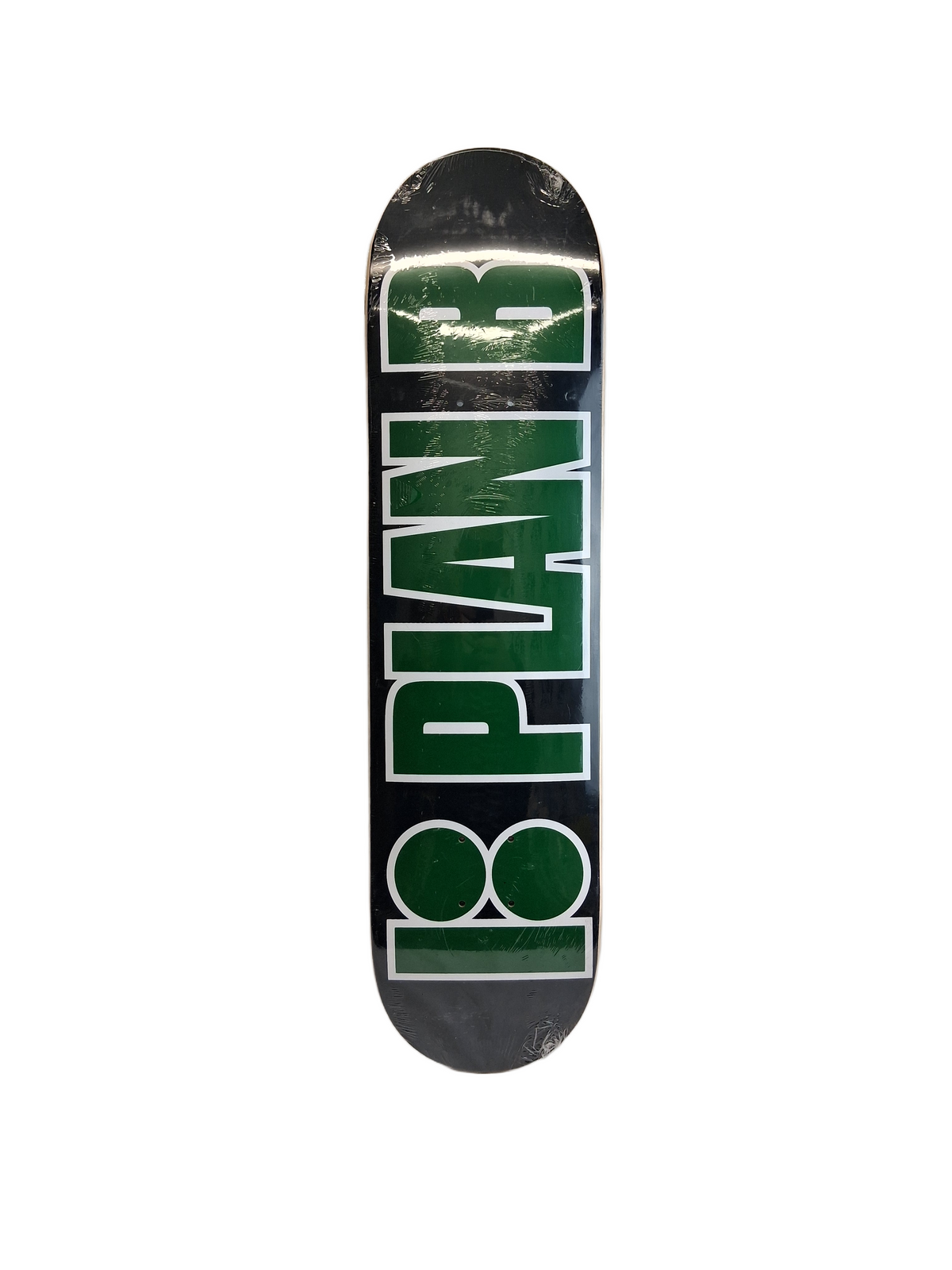 Plan B Lock Up Team Logo Black Green White Size 7.8" Vintage NOS Deck