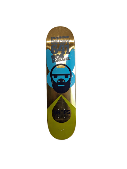 Popwar Rob Gonzales Technical Drops Decoy 641 Gold Foil Green Blue Size 7.8" Vintage NOS Deck