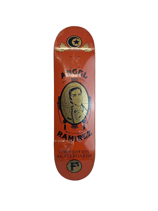 Foundation Angel Ramirez Zig-Zag Quality Superior Orange Blue Gold Size 8.25" Vintage NOS Deck