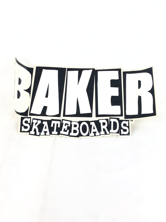 Baker Skateboards BAKER Clear Black 15" x 7" (Large) Sticker