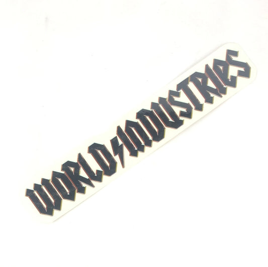 World Industries "Squealer" White Black 11" Sticker