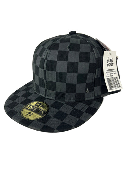 Altamont X New Era Speedway Checks Black Grey Size 7 3/8 58.7CM Vintage 59Fifty Fitted Hat