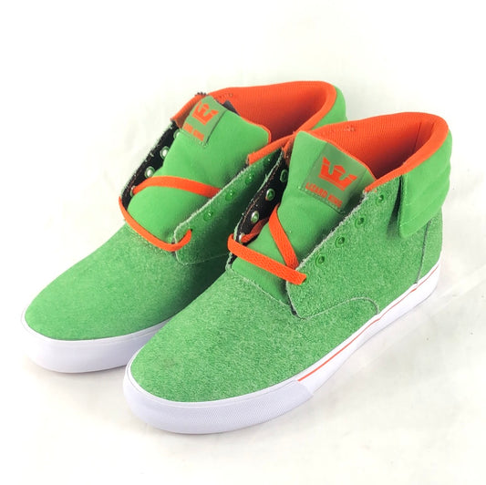 Supra Passion Green Orange White U.S. Mens Size 9.5