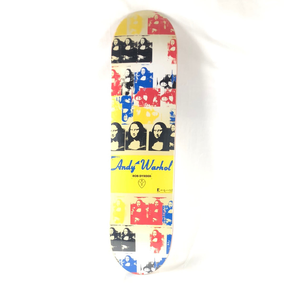 Alien Workshop Rob Dyrdek Andy Warhol Mona Lisa Multicolor 7.75" Skateboard Deck