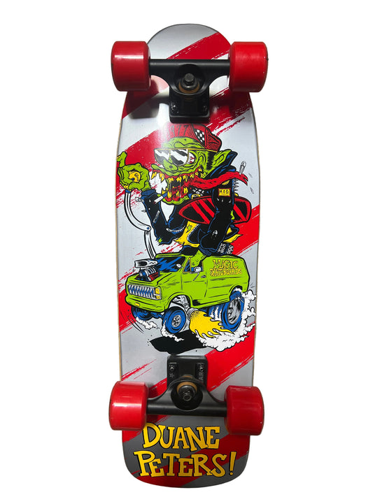 Magic Skateboards Duane Peters Monster Truck Size 8.6" Vintage NOS Complete Mini Cruiser Skateboard
