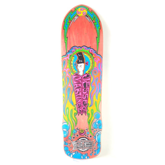 Pocket Pistols Jesse Martinez Pink/Multi Color Size 8.5" Shaped Skateboard Deck