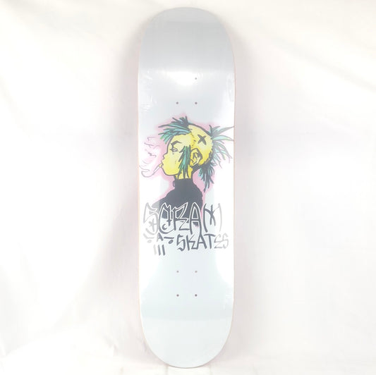 Scram Smoker Art White 8.5'' Skateboard Deck