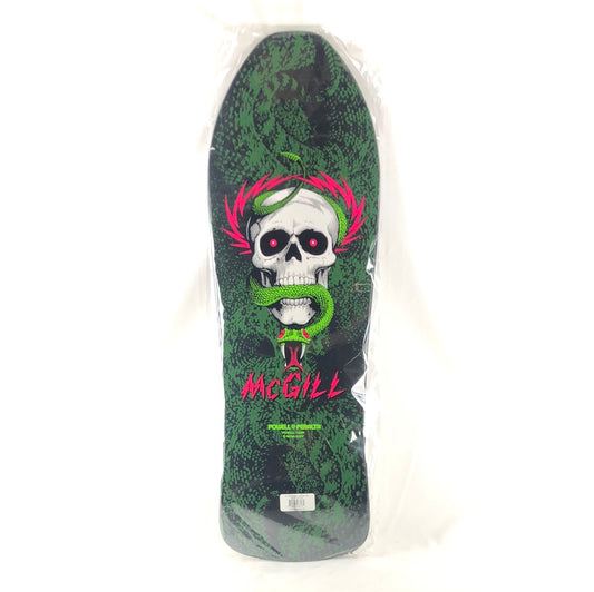 Powell Peralta  McGill Skull and Snake Black Green White Pink Size 10" Skateboard Deck 2014