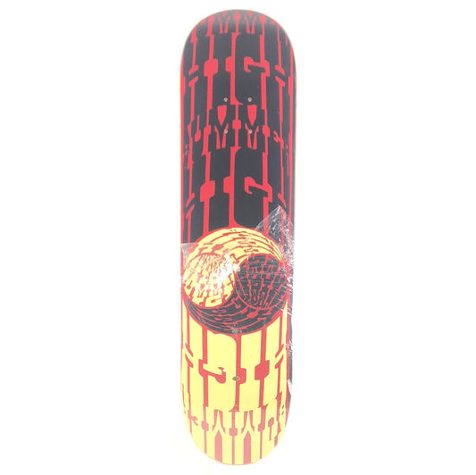Bummer High Yin Yang Graphic Red Black Off White Size 8.0" Vintage NOS Deck