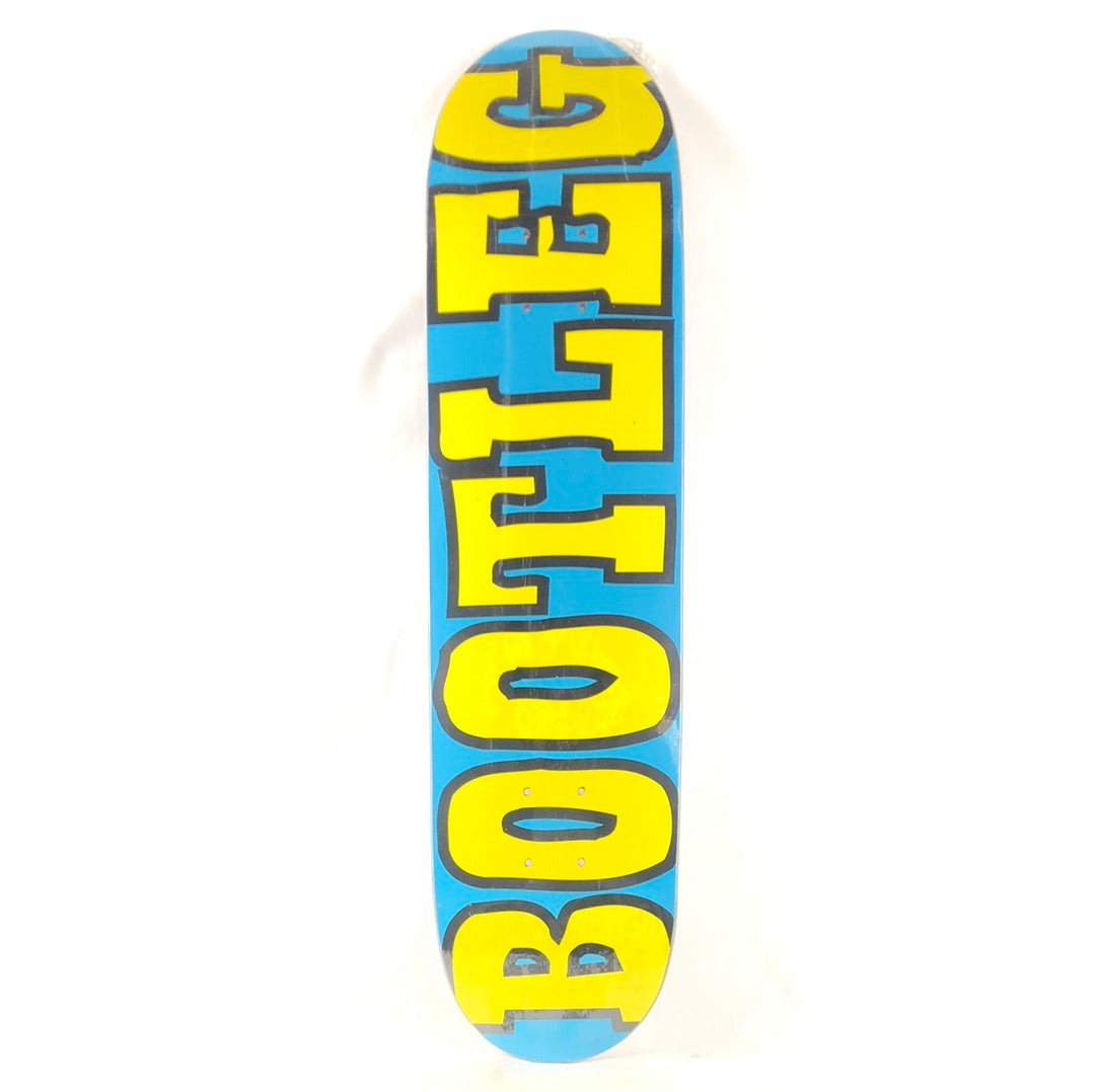 Bootleg Team Graphic Blue Yellow Size 7.58" Vintage NOS Deck