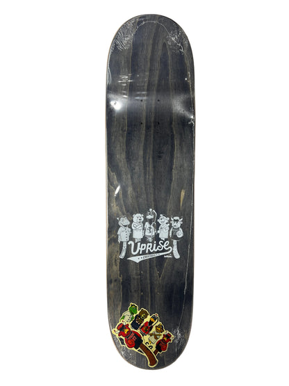 Uprise X Felipe Motta Uprise Pups Mascot Series Chicago Bulls Grey Red Black Size 8.5" Vintage NOS Deck