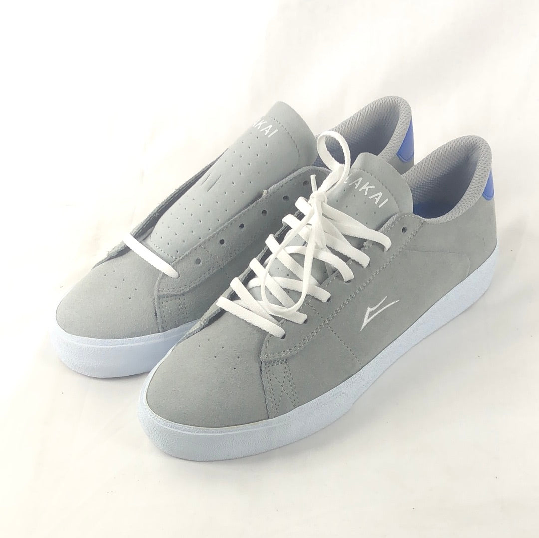 Lakai Newport Grey/White Suede US Mens Size 8.5