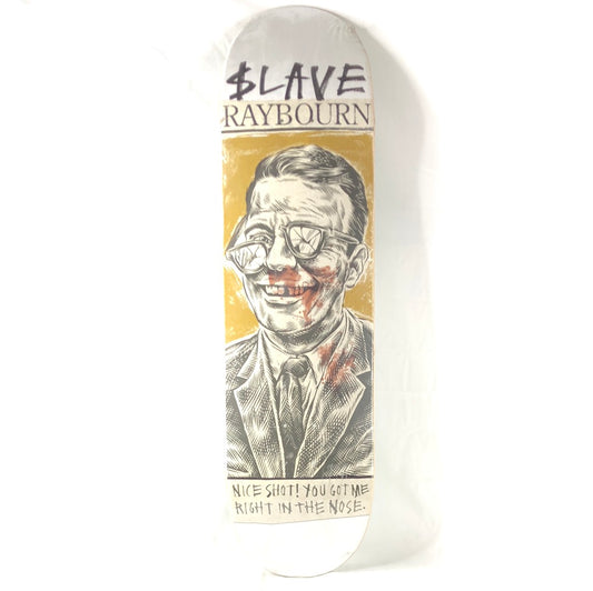 Slave Ben Raybourn Nice Shot! White/Yellow/Black 8.5" Skateboard Deck