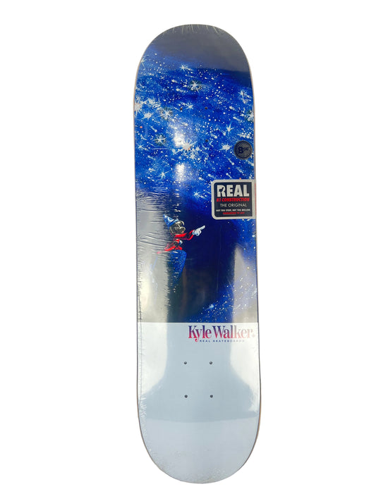 Real Kyle Walker Sorcerer White Blue Multi Size 8.06" Vintage NOS Deck