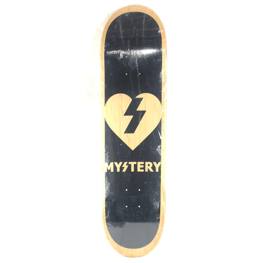 Mystery Heart Logo Blank/Black Size 8.25 Skateboard Deck