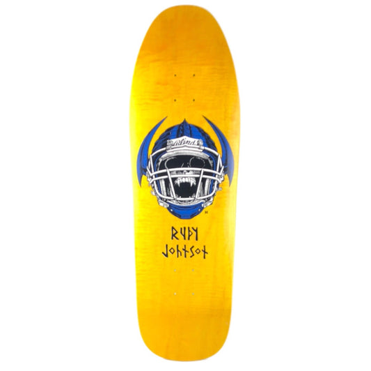 Blind Rudy Johnson Football Helmet Skull Multi Color Size 9.875" Skateboard Deck