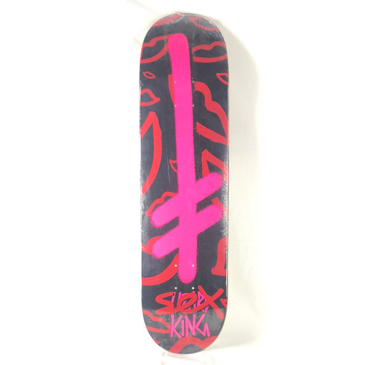Deathwish Lizard King Sex Graphic Neon Pink/Black/Red Size 8.375 Skateboard Deck