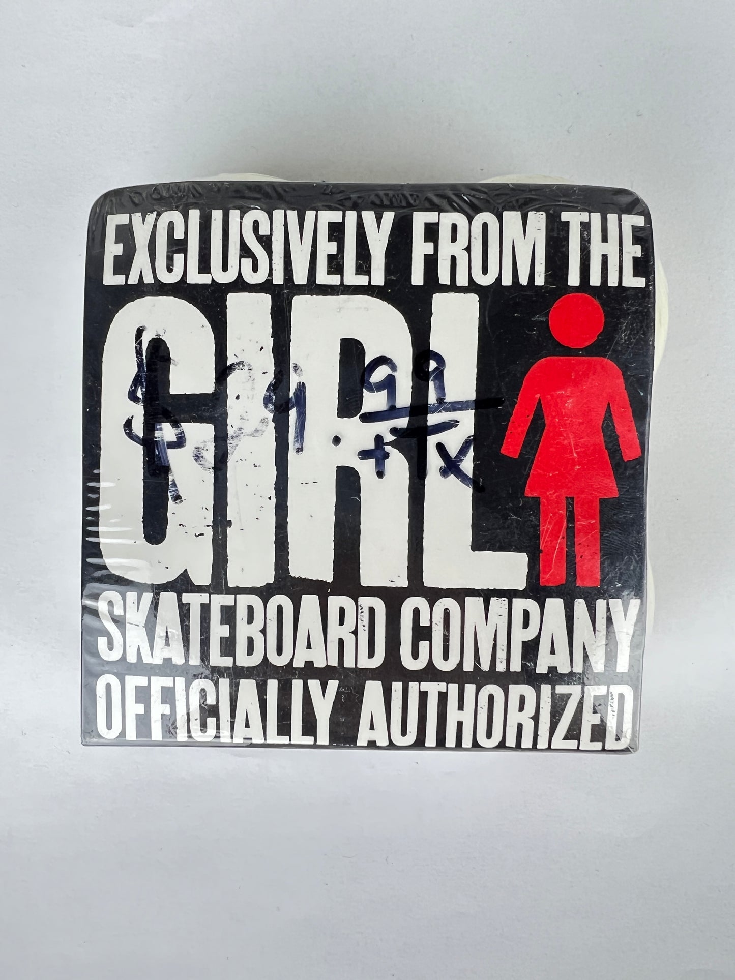 Girl Staple Mega OG Logo Black Yellow Red White Size 50MM Vintage NOS Wheels