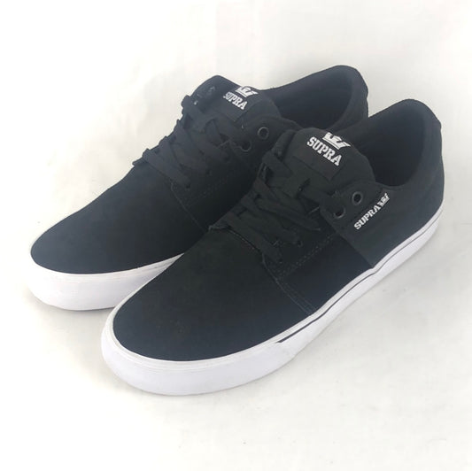 Supra Stacks Vulc II Black White White U.S. Mens Size 9.5