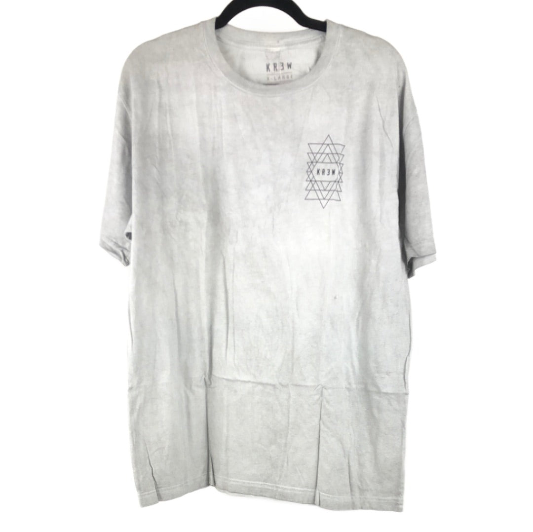 Krew Chest Logo Grey Black Size XL S/s Shirt