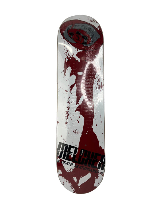 Death Patrick Melcher Black White Red Size 8.0" Vintage NOS Deck