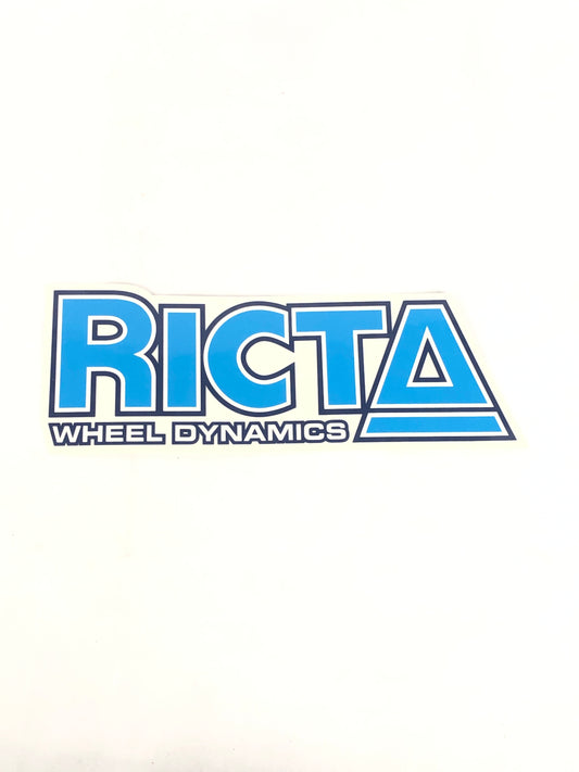 Ricta Wheel Dynamics Clear Blue 10" x 4" Sticker