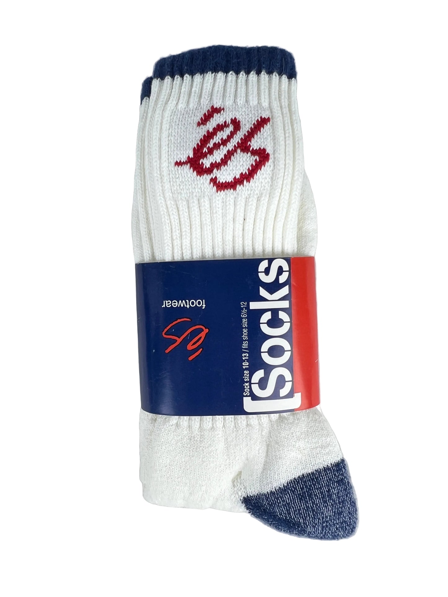ES Blue White Red Size 10 - 13 Vintage NOS Socks