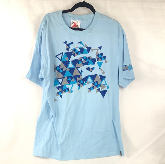 X Large Front Logo Blue   Size L S/s Shirt