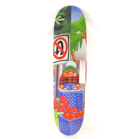 World Industry Chico Brenes Orange Vendor Blue/Green/Red/Multi Color Size 8.2" Skateboard Deck