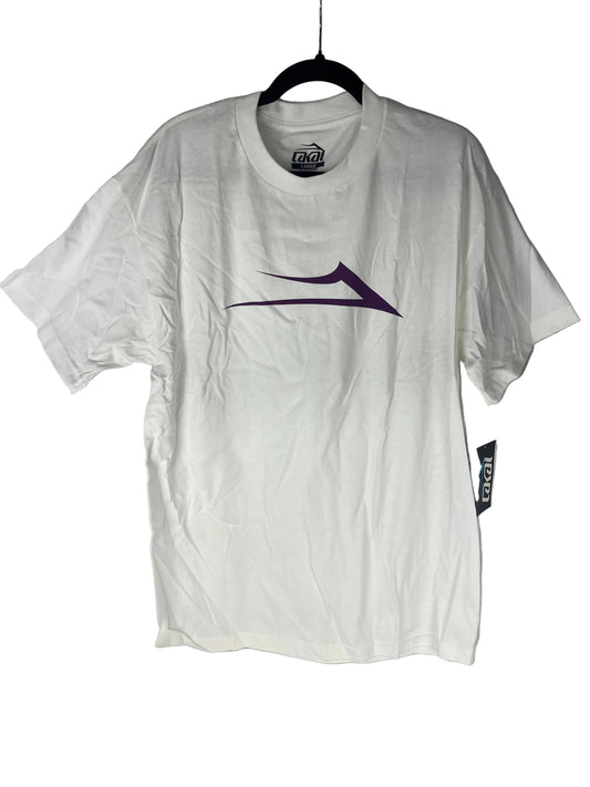 Lakai White Purple Lakai Logo Size L S/s Vintage Shirt