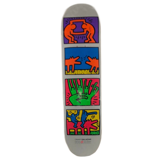 Alien Workshop Omar Salazar Keith Haring X Alien Workshop White Black Pink Size 8.25" Skateboard Deck