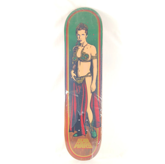 Santa Cruz Star Wars Princess Leia  Brown/Green/Red/Gold Size 7.8" Skateboard Deck