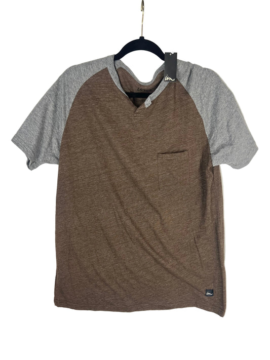 Imperial Motion The Underachievers Heather Gray Brown Size L S/s Vintage Pocket Shirt