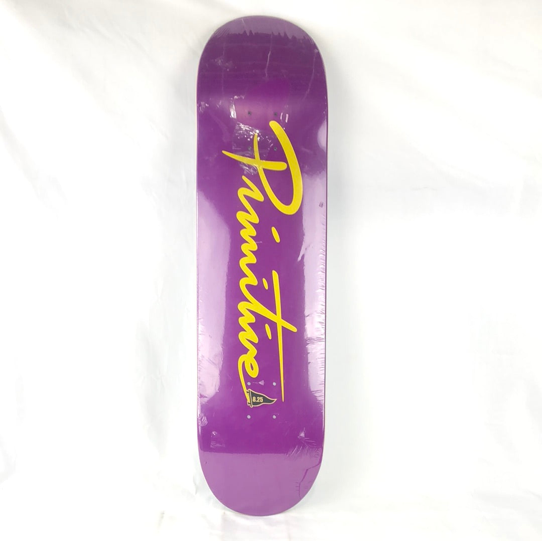 Primitive Classic Logo Purple/Yellow 8.25'' Deck