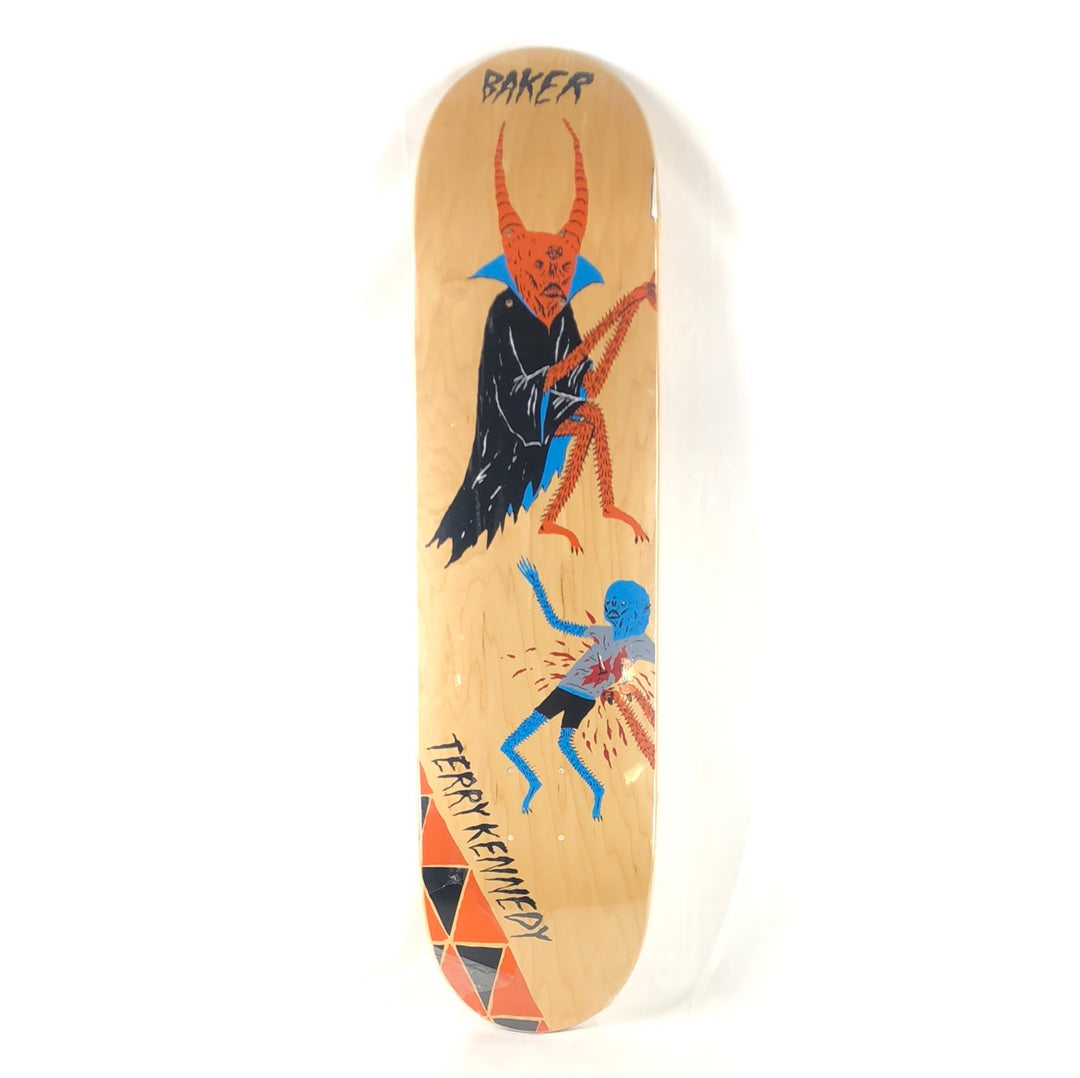 Baker Terry Kennedy Neckface Art Woodgrain 7.75'' Skateboard Deck