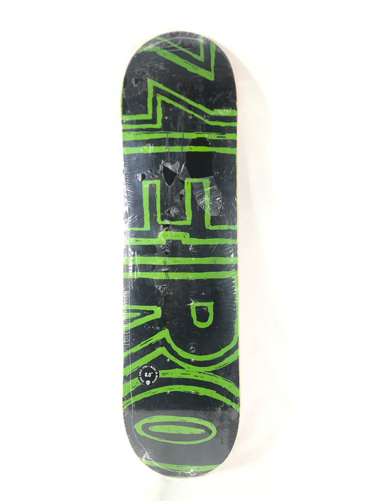 Zero Team Graphic Black Green 8" Skateboard Deck