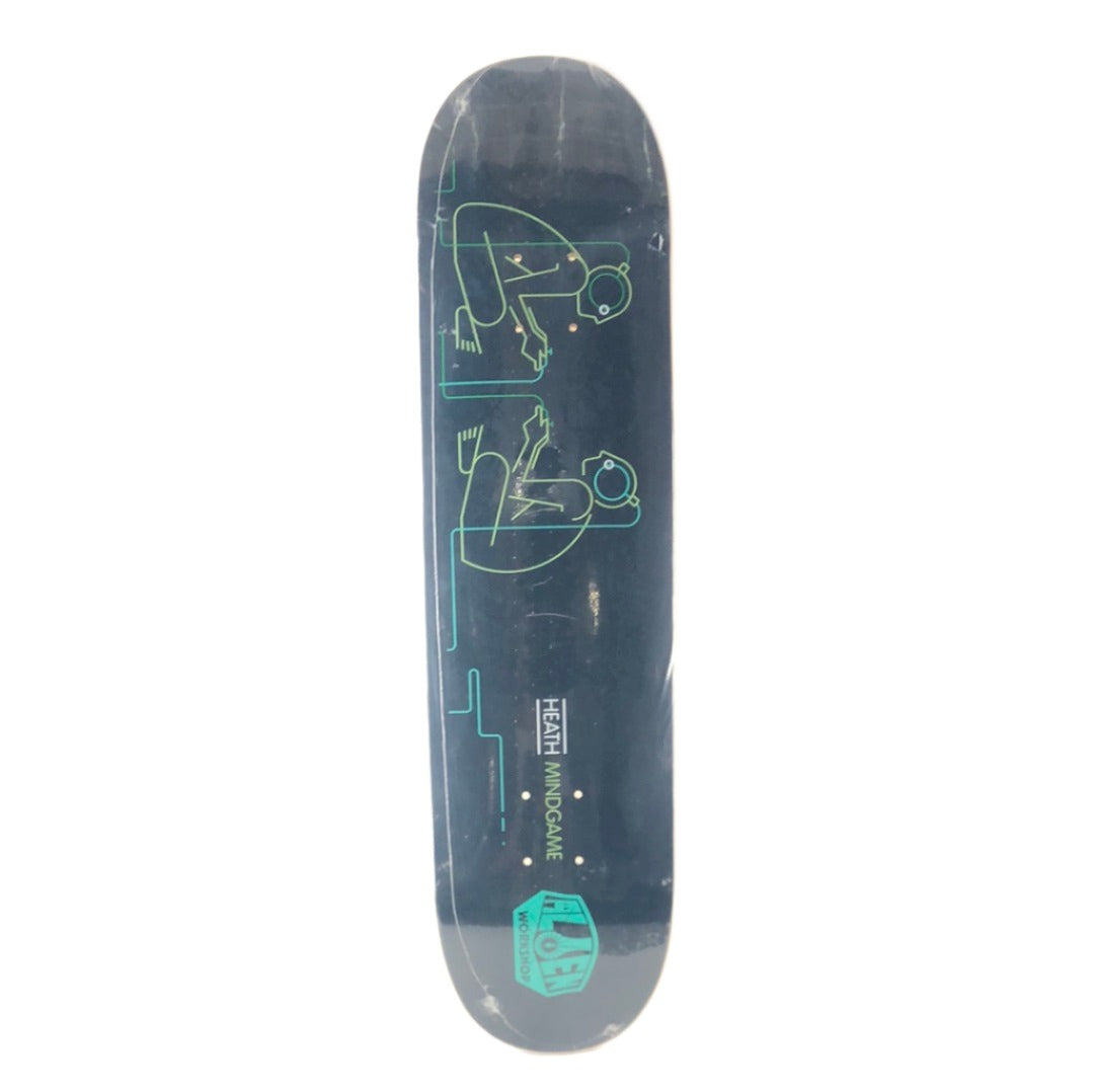 Alien Workshop Heath Kirtchart Mind Game Blue Teal 8" Skateboard Deck