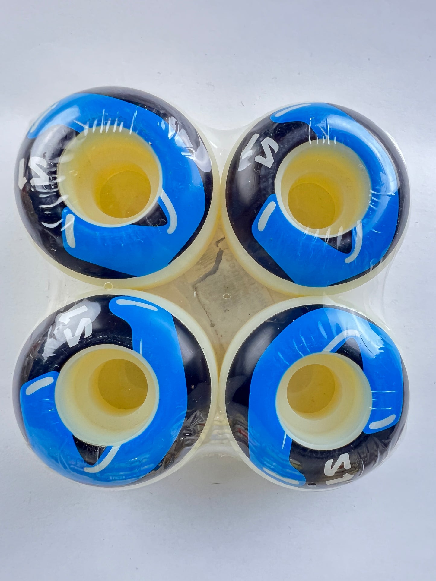 Chocolate Liquid Blue White Black Size 51MM Vintage NOS Wheels