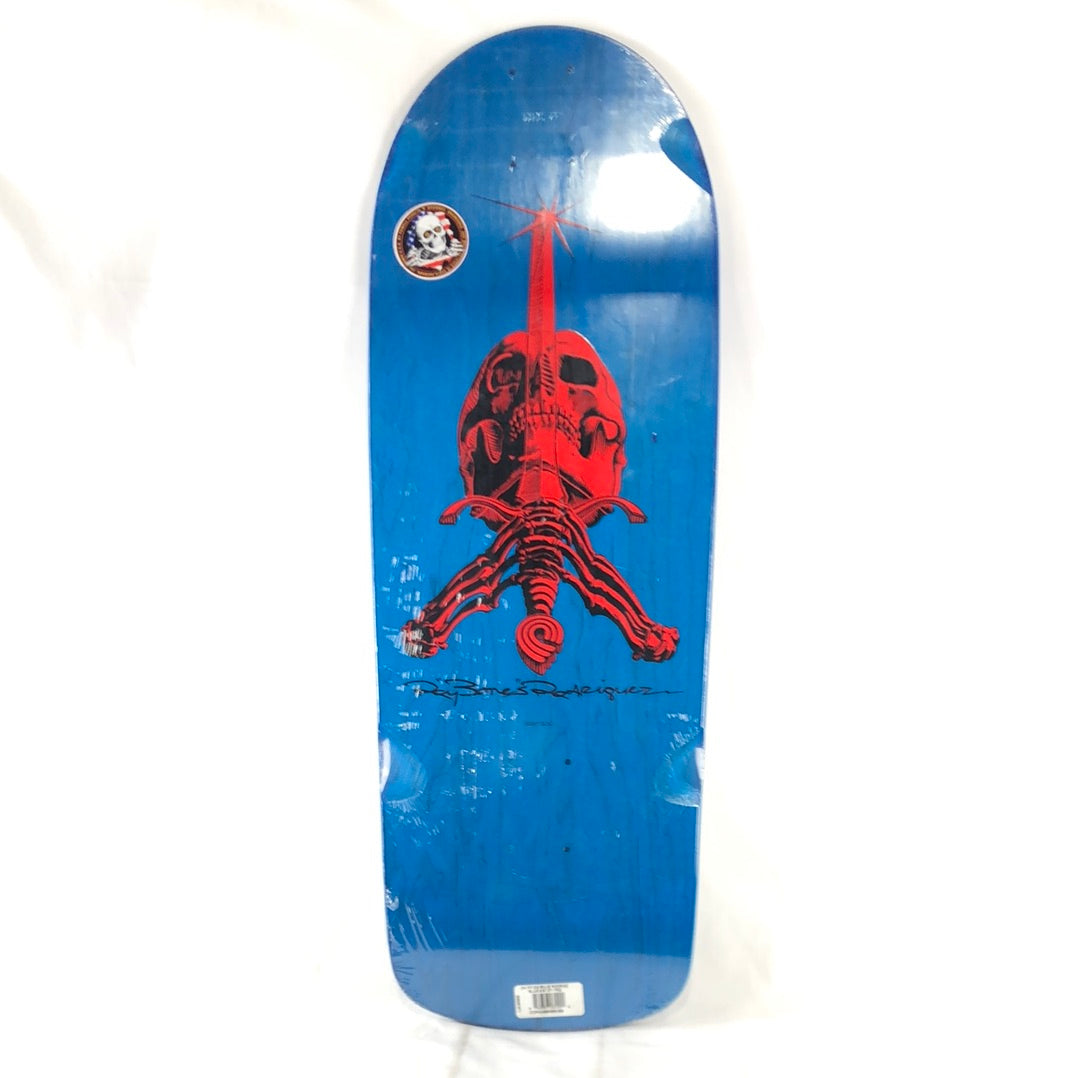 Powell Peralta Ray Bones Rodriguez OG Snub Blank Blue/Red/Black Size 10.0 Shaped Skateboard Deck