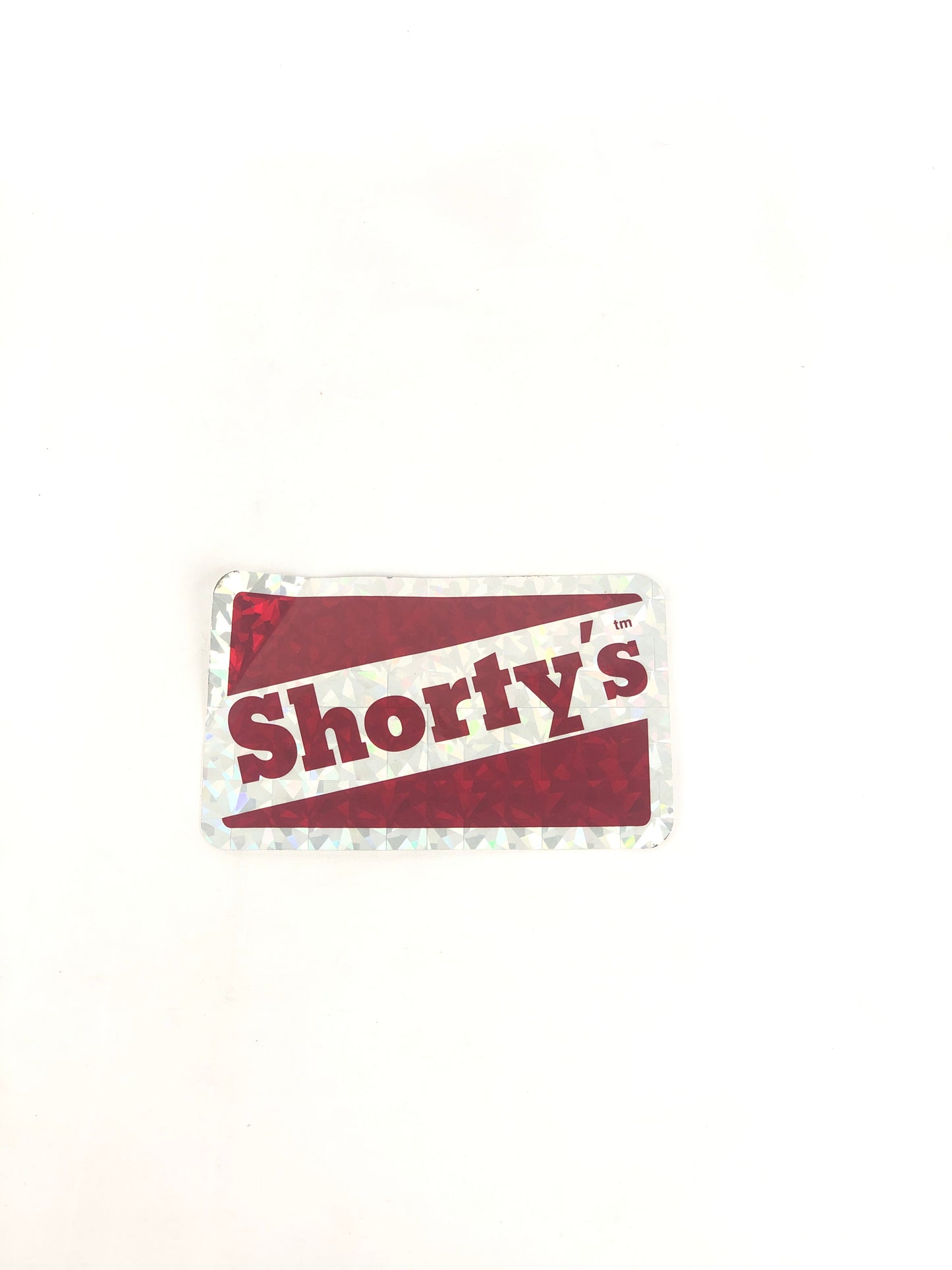 Shorty's Hardware Holographic Foil Red 4" x 3.7" Sticker
