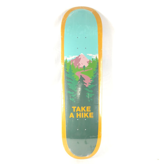 Skate Mental Team Take  A Hike Yellow/Green/Blue 8.5" Skateboard Deck