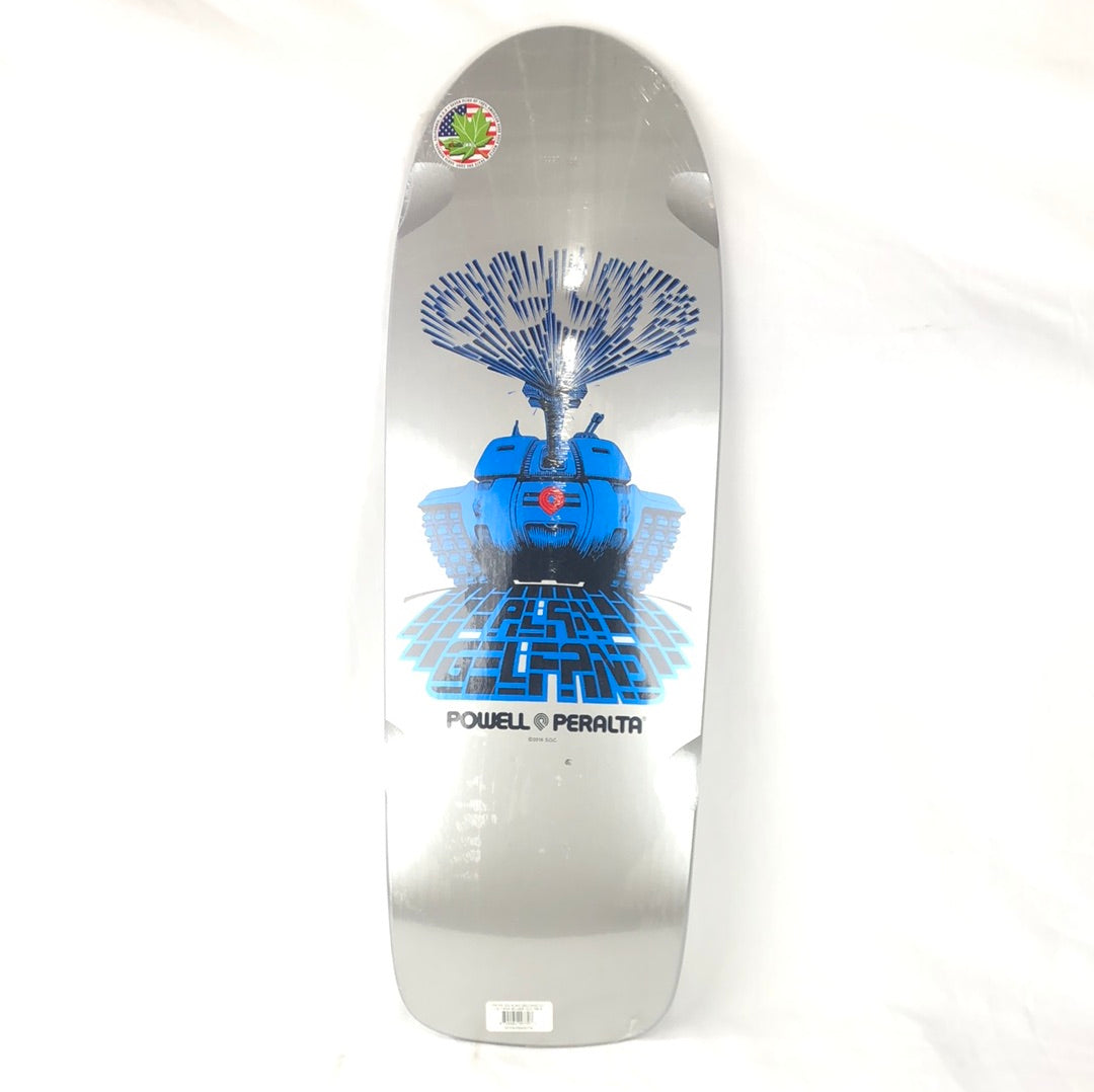 Powell Peralta Alan Gelfand Tank Silver 10'' Re-issue Skateboard Deck S.O.C. 2016