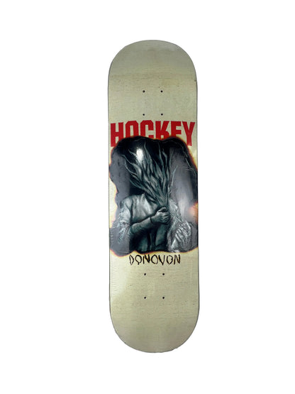 Hockey Donovon Piscopo Gas Light Red White Black Size 8.125" Vintage NOS Deck