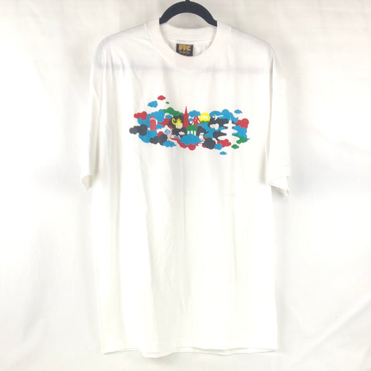 FTC Chest Logo SF Abstract White Multi Size L S/s Shirt