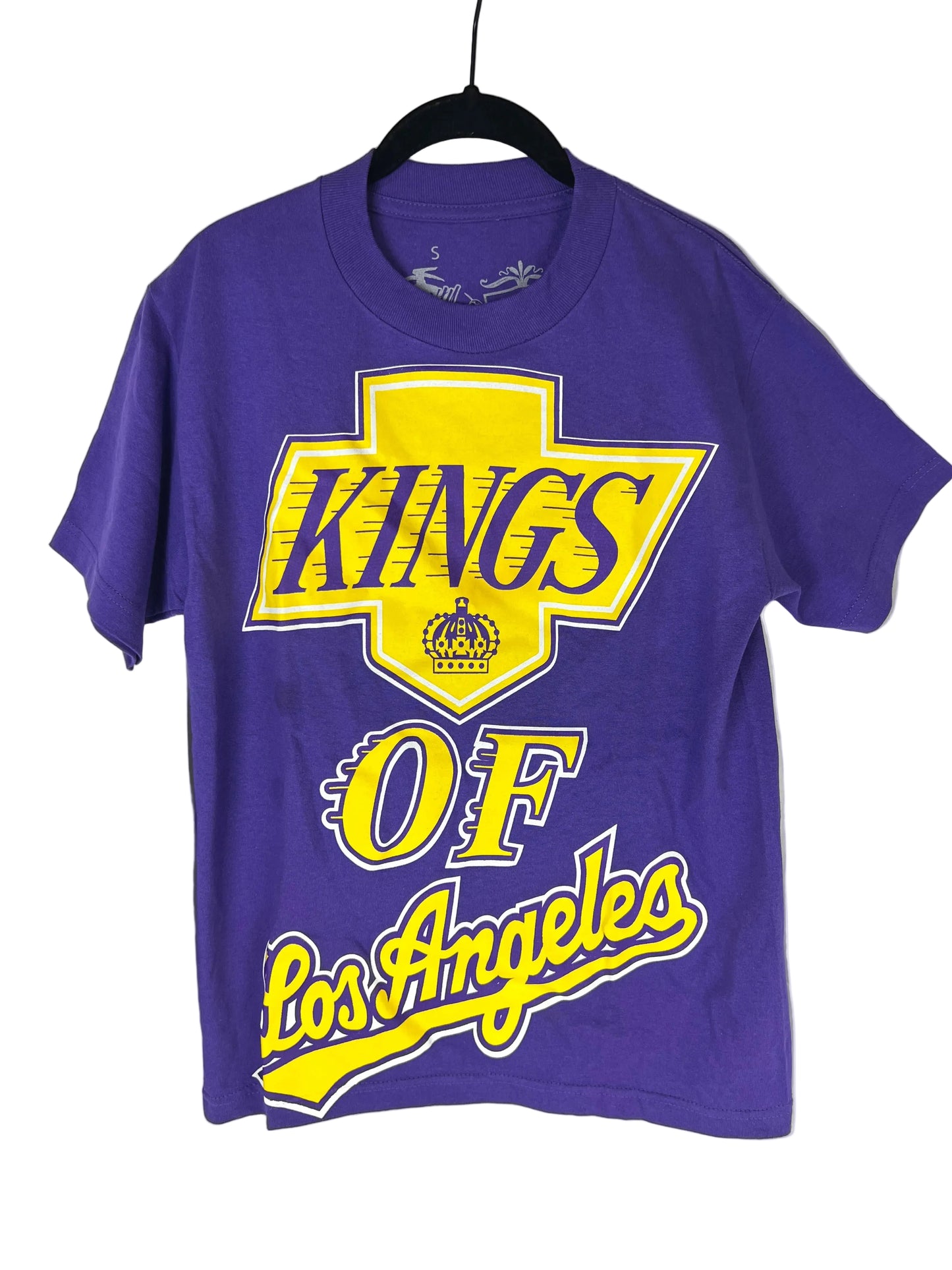 Tradition Kings Of Los Angeles Lakers Purple Gold White Size S S/s Vintage Shirt