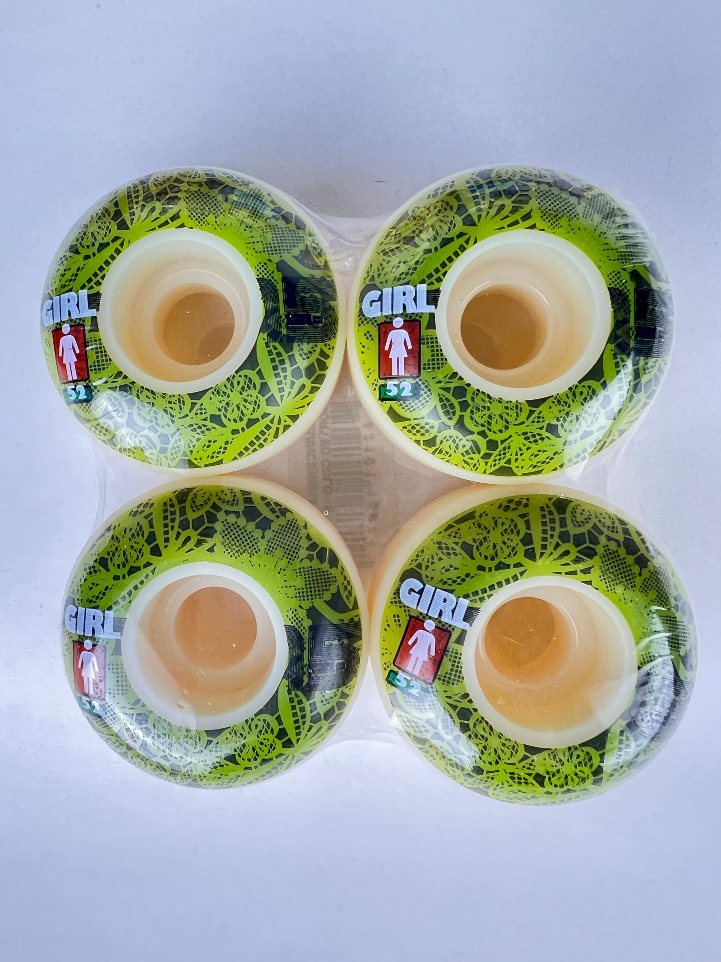 Girl Quincenera Green Black White Size 52MM Vintage NOS Wheels