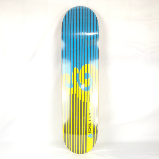 Expedition One OG Logo Blue/Brown/Yellow 8" Skateboard Deck